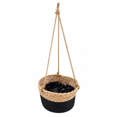 Maceta colgante de yute forrada con nylon Maceta colgante de yute forrada con nylon
