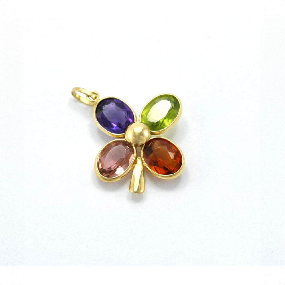 Dije En Oro 18K Y Piedras Semipreciosas Dije En Oro 18K Y Piedras Semipreciosas