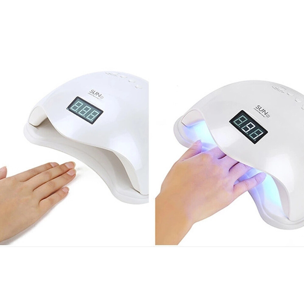 Lámpara Uv Led Secador Uñas Profesional Máquina Secador Uñas Blanco Lámpara Uv Led Secador Uñas Profesional Máquina Secador Uñas Blanco