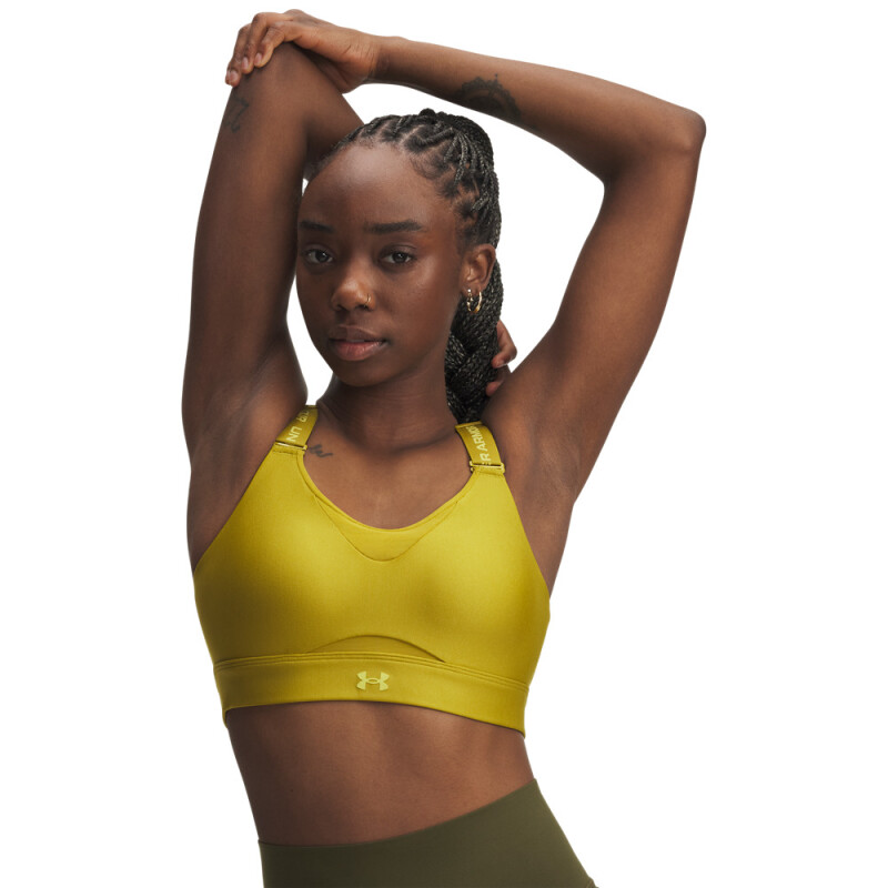 UA Infinity High 2.0 Bra-YLW GRN-314