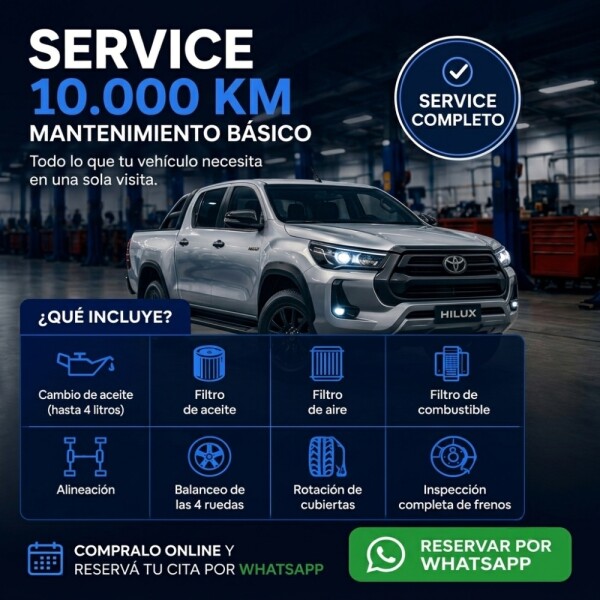 SERVICIO DE MANTENIMIENTO PARA CAMIONETA 10.000 KM SERVICIO DE MANTENIMIENTO PARA CAMIONETA 10.000 KM