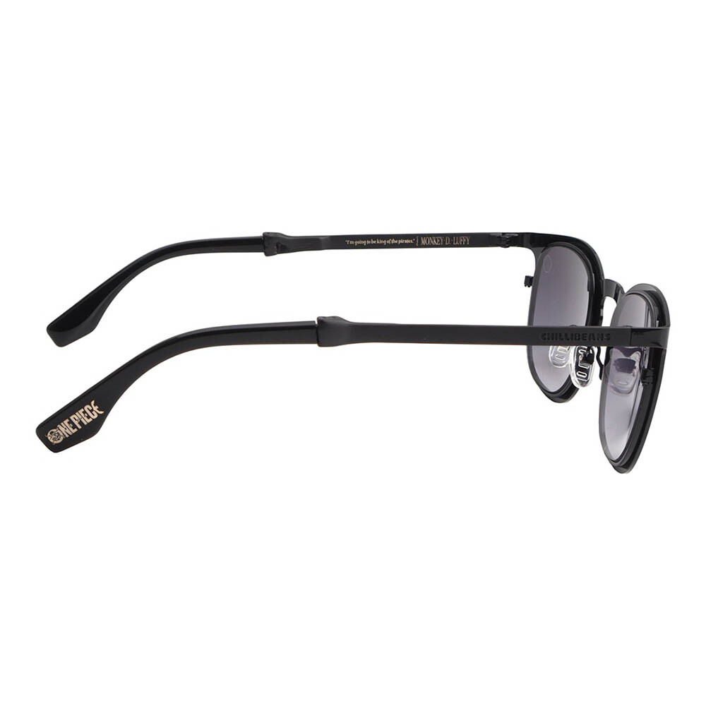 Lentes De Sol One Piece Redondo De Acero Inoxidable Degradado/Negro