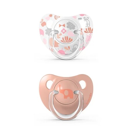 Chupete Suavinex x2 Bebés 6-18 Meses Anatómico en Silicona Naranja