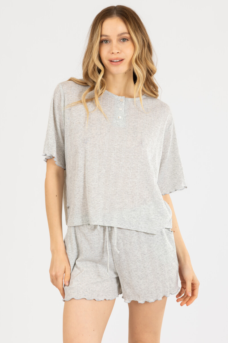 GREY TEXTURE PJ - GRIS MELANGE 