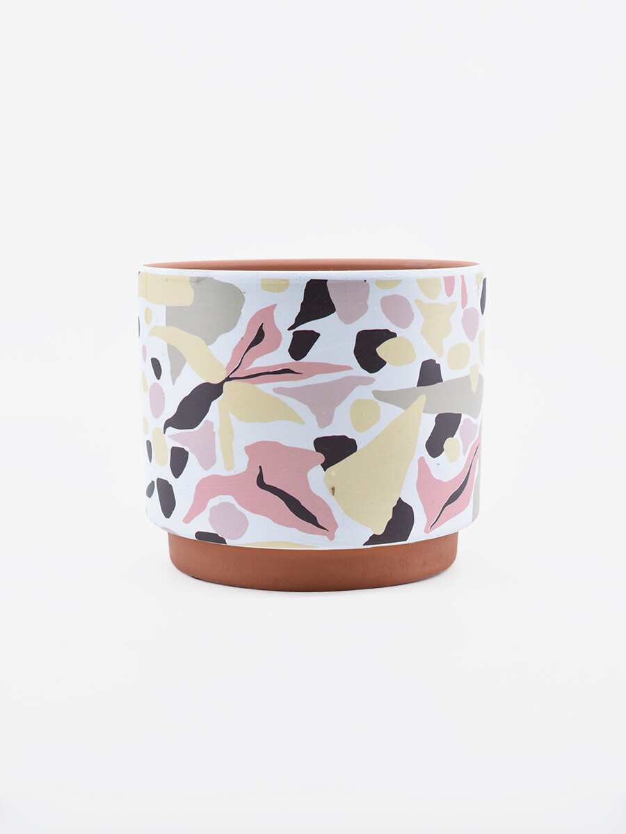 MACETA ABSTRACT - ESTAMPADO 