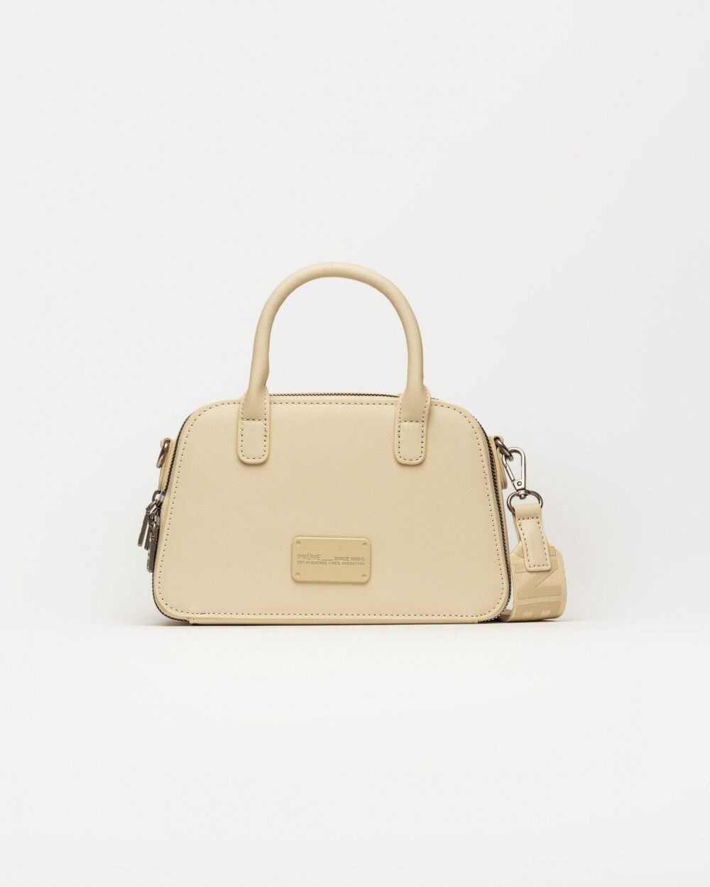 Cartera de mano New Penny en efecto cuero zaffiano Natural