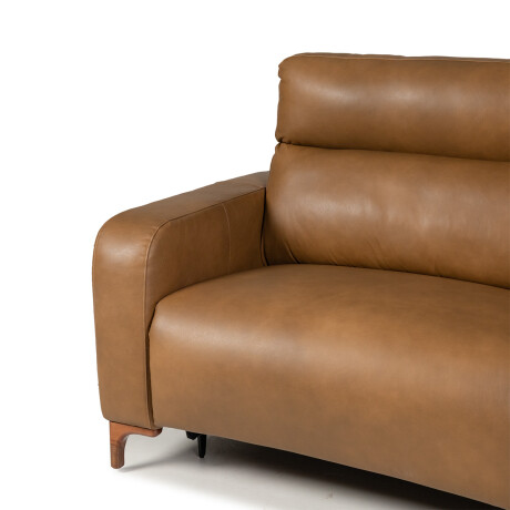 Sofa Hush - Cuero Básico - 2 cuerpos 1016 (Nozes)