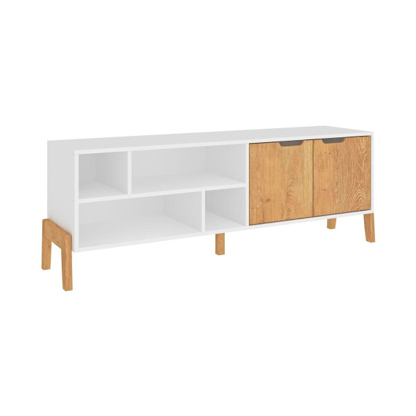 RACK NAPOLI 1603 -1.41m -2 Ptas + Espacios -Combinado N/A