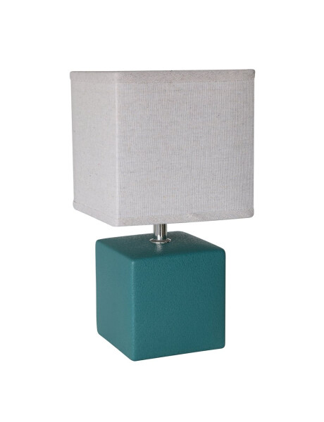 LAMPARA DE MESA CERAMICA D15x30CM VERDE PETROLEO LAMPARA DE MESA CERAMICA D15x30CM VERDE PETROLEO