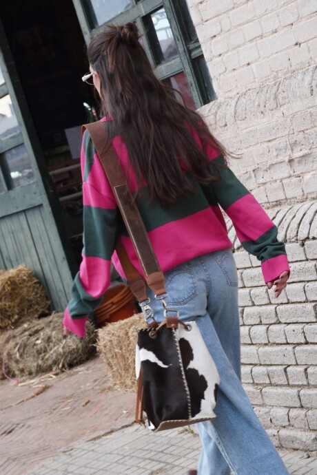 Heritage Sweater Fucsia / Verde