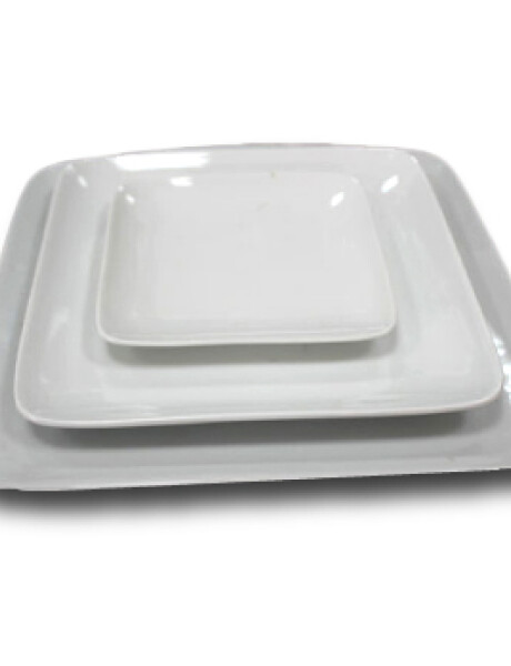 PLATO PAN SEMICUADRADO 13/H1.5CM PORCELANA BLANCO PLATO PAN SEMICUADRADO 13/H1.5CM PORCELANA BLANCO