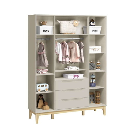 Ropero 4 Puertas 3 Cajones Infantil Eife Arena