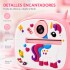 Cámara Infantil Instantánea Gatito con Doble Lente y Selfie ROSA