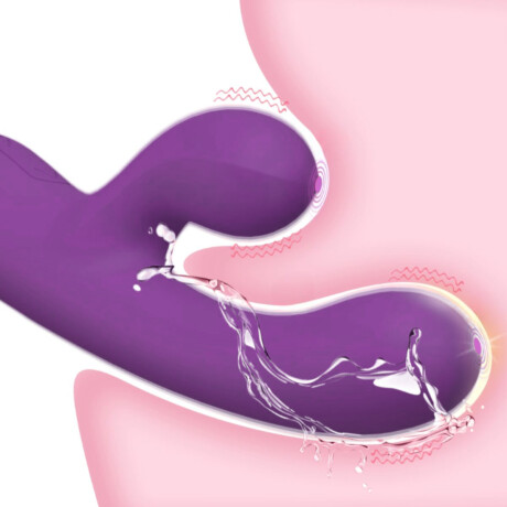 Vibrador Rabbit Doble Estimulo Recargable Usb Violeta