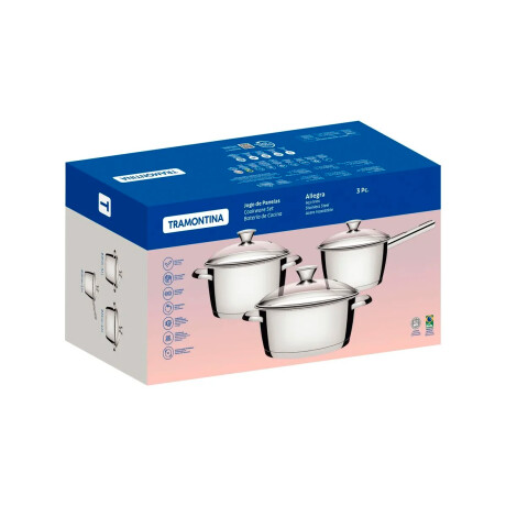 BATERIA DE COCINA TRAMONTINA ALLEGRA - 6 PIEZAS BATERIA DE COCINA TRAMONTINA ALLEGRA - 6 PIEZAS