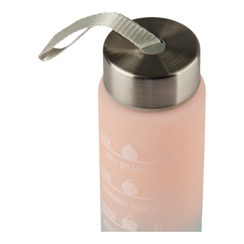 Pack De 3 Botellas De Agua Motivacional Gym Salmon