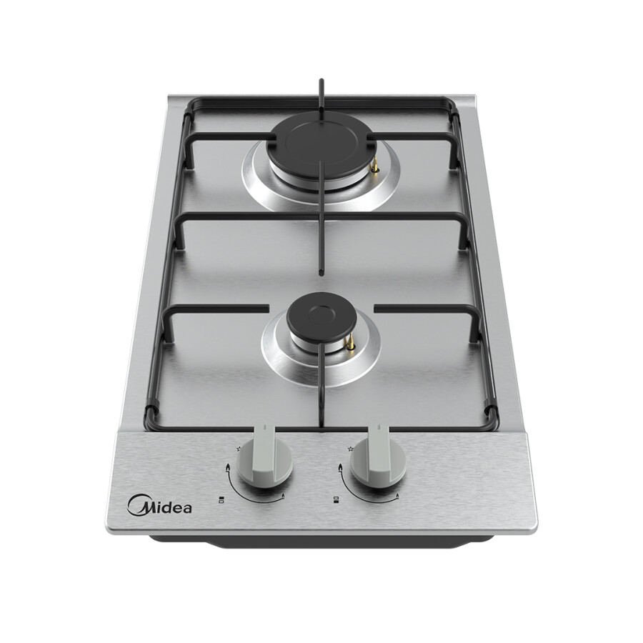 Anafe a gas Inox 2 hornallas Midea MG30SB005MN2B Anafe a gas Inox 2 hornallas Midea MG30SB005MN2B