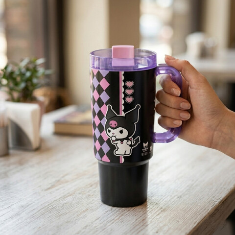 Vaso Jarra de Plástico Kuromi 650 ml U