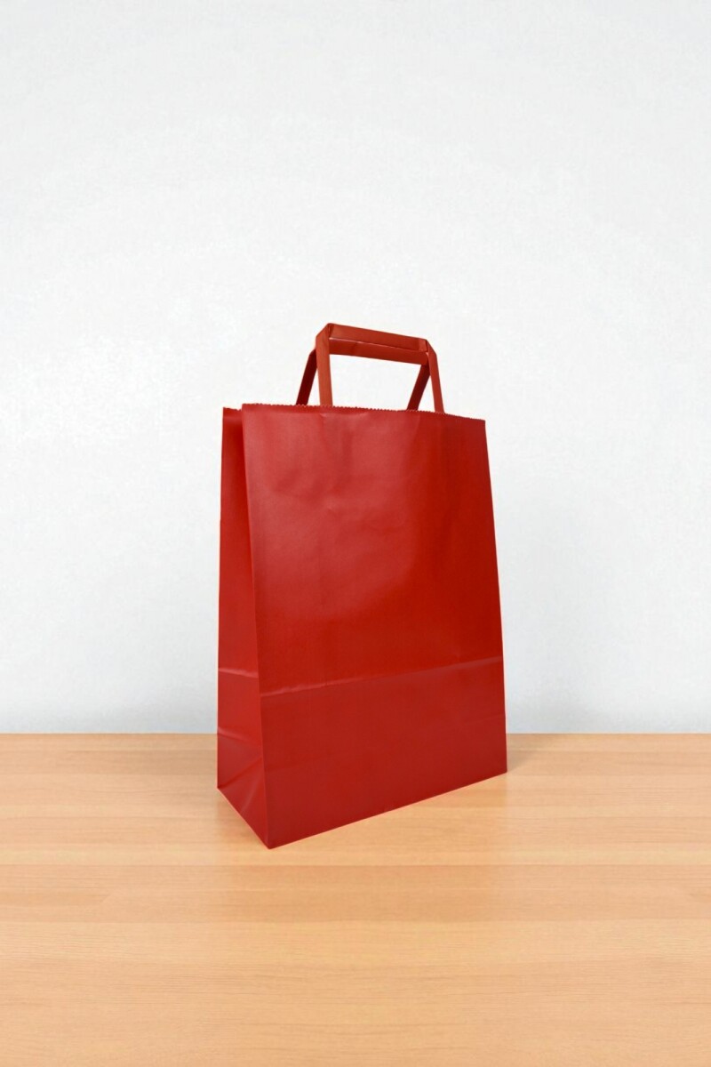 Bolsa lisa acuario 22x10x30 cm - ROJO 