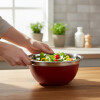 Bowl aleman acero inox 25 cm rojo PRISMA Bowl aleman acero inox 25 cm rojo PRISMA