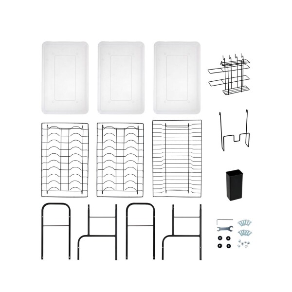 Escurridor Seca Platos vajilla y Cubiertos trastes Mesada Cocina de 3 Niveles IMBACK Escurridor Seca Platos vajilla y Cubiertos trastes Mesada Cocina de 3 Niveles IMBACK