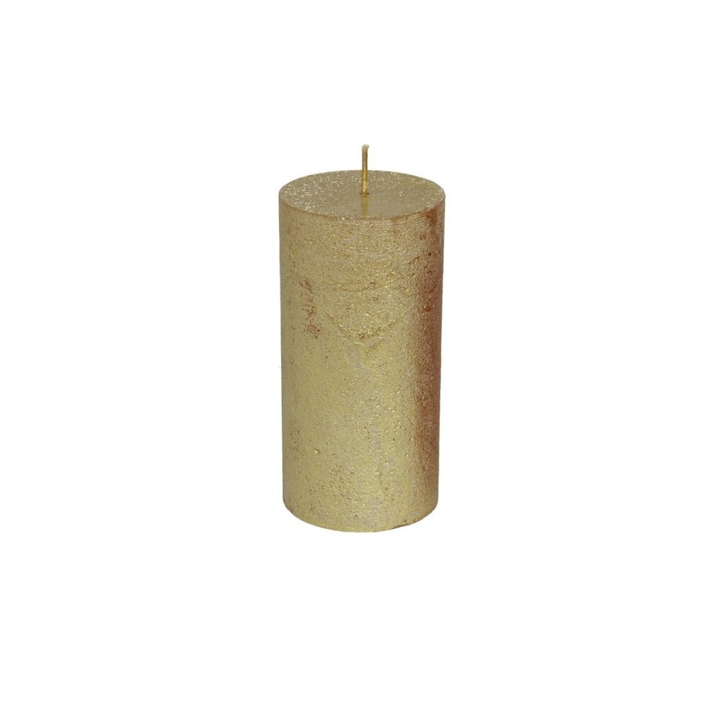 Vela Taco Oro Metálico 6X12Cm GE VELA TACO ORO METALICO 6X12CM