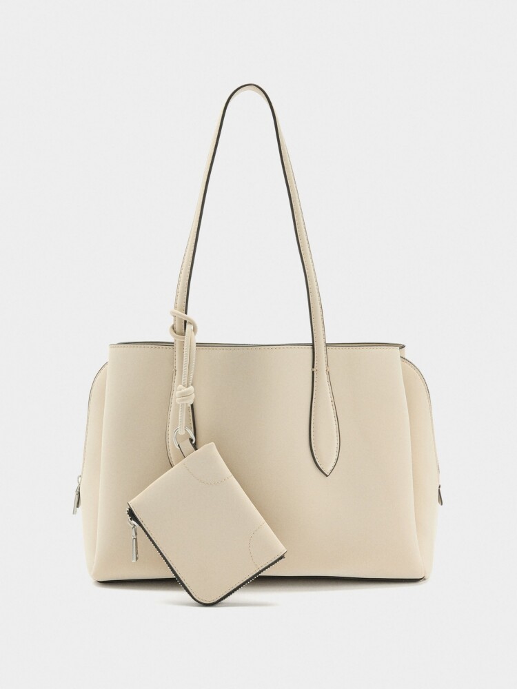 Bolso Para Portátil 13" Textura Suave crudo