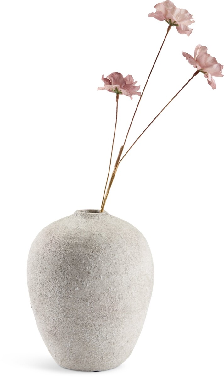 Jarrón IVAR Ø17xA21cm blanco/gris 