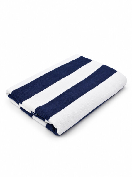 TOALLA IBIZA RAYAS AZUL.