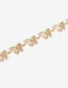 Pulseras Flexibles Metal Pulsera Flexible Mariposas - Dorado