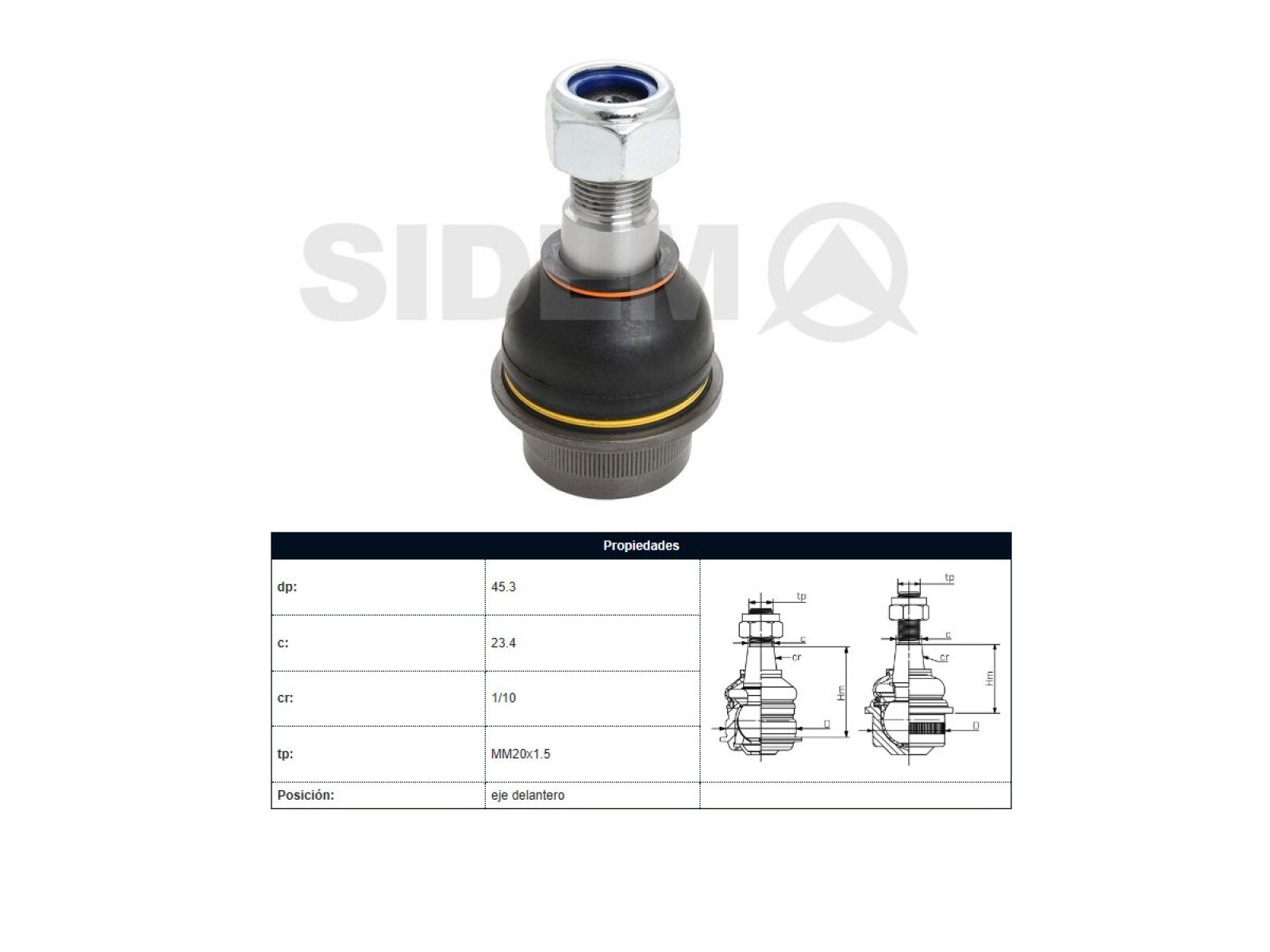 Rotula Mercedes Benz Sprinter 310D 312D 410D 412D 97-03 Der/Izq 