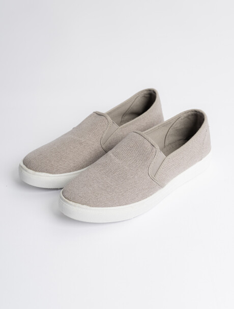 Zapatilla canvas beige