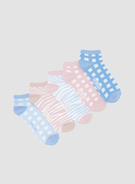 Pack de 5 medias cortas colores lisos Variante 45