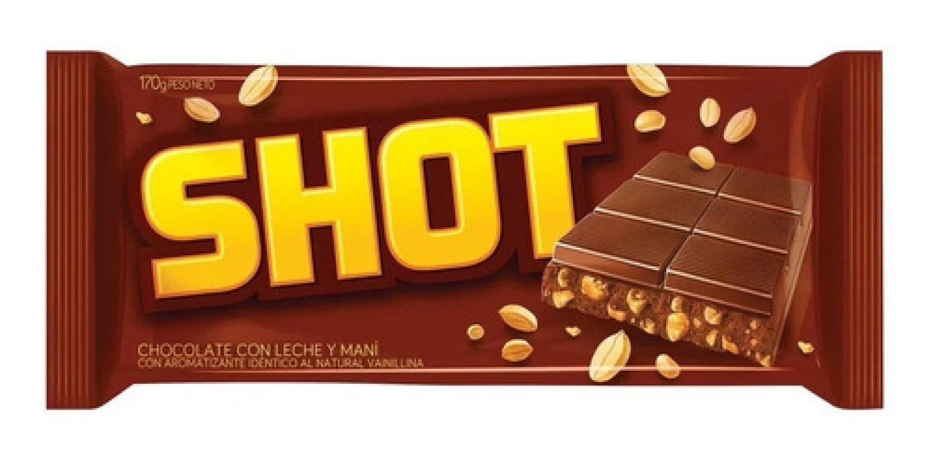 TABLETA CHOCOLATE SHOT 170 GRS 