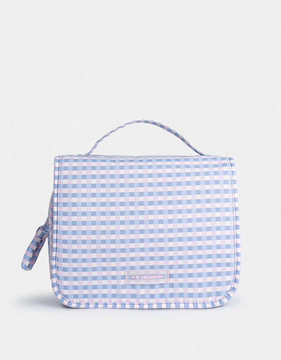 Portacosméticos ''in My Wellnes Era'' - Estampado Geometrico 