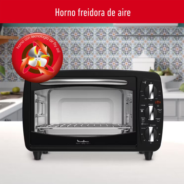 Horno Freidora 5 En 1 Metro Oulinex Ox32b858 20 L HORNO FREIDORA MOULINEX OX32B858
