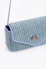 BANDOLERA LIPSTICK KNIT Celeste