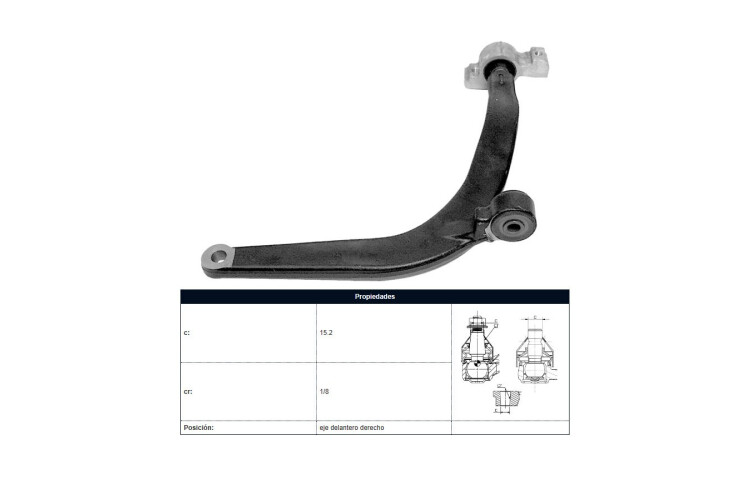 Parilla De Suspension Delantera Peug 406 95-25 Der Parilla De Suspension Delantera Peug 406 95-25 Der