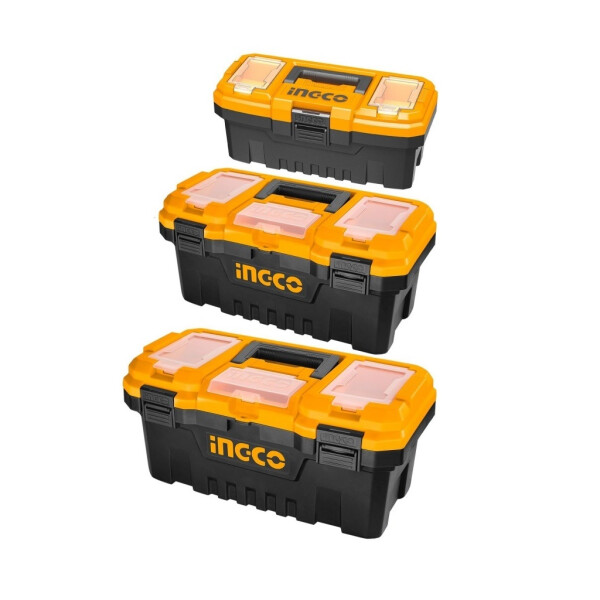 KIT X 3 CAJAS VALIJAS HERRAMIENTAS 14´´ 17´´ 20´´ BROCHE PLAST INGCO KIT X 3 CAJAS VALIJAS HERRAMIENTAS 14´´ 17´´ 20´´ BROCHE PLAST INGCO