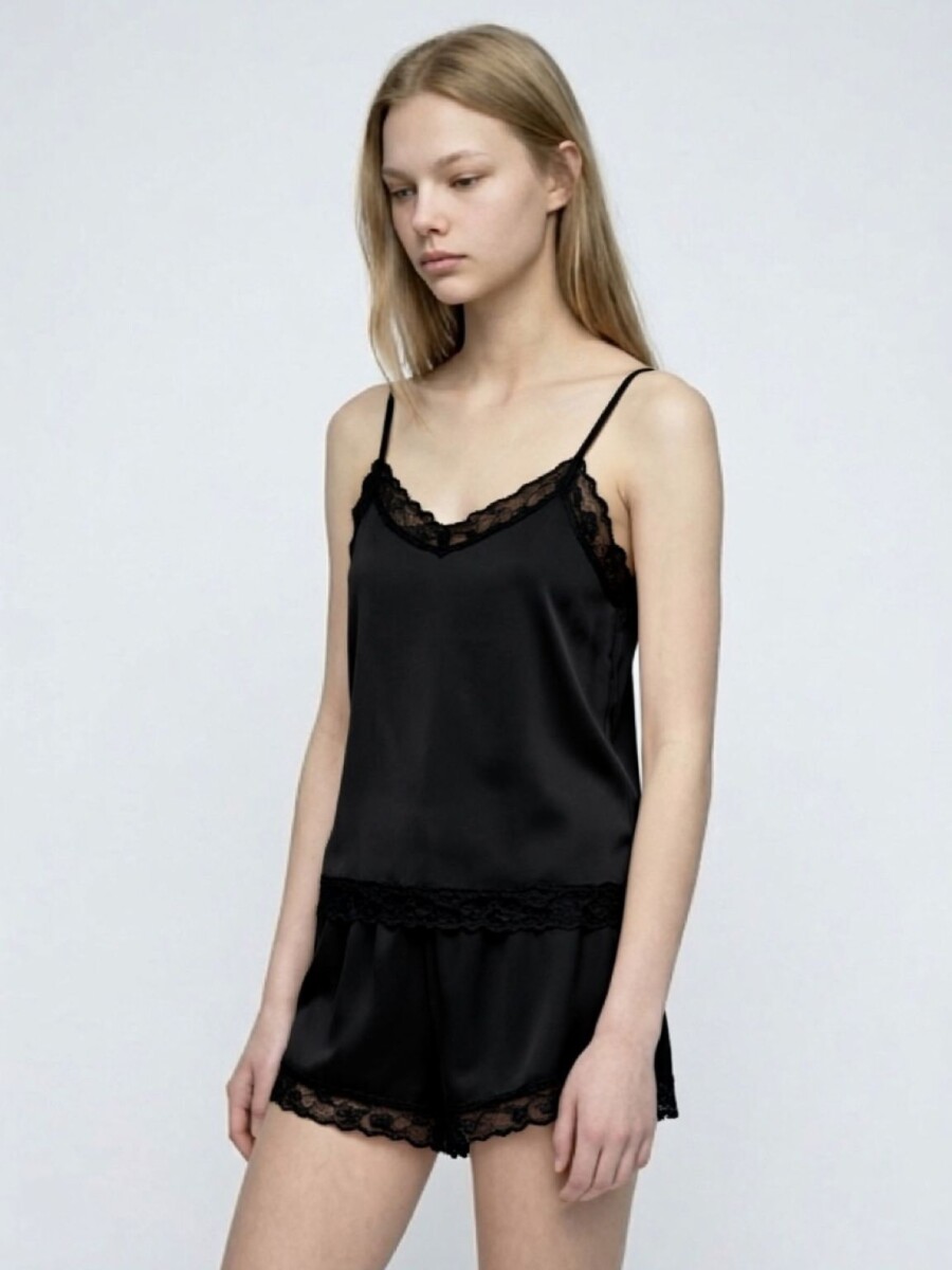 Pijama Anya Algodón - Negro 