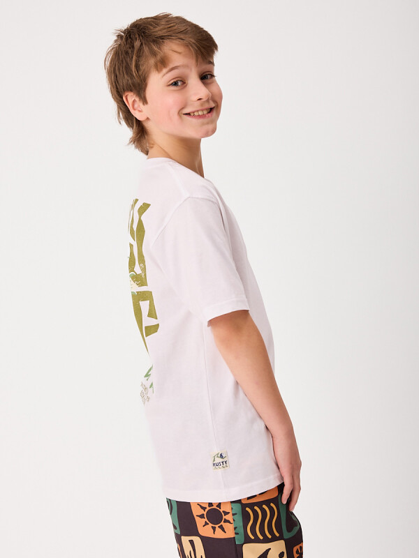 T-SHIRT AMSTER TEEN RUSTY Blanco