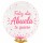 Globo de silicona personalizado texto rosa