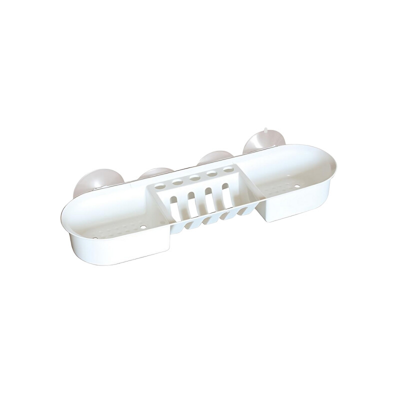 Porta shampoo con ventosa BLANCO