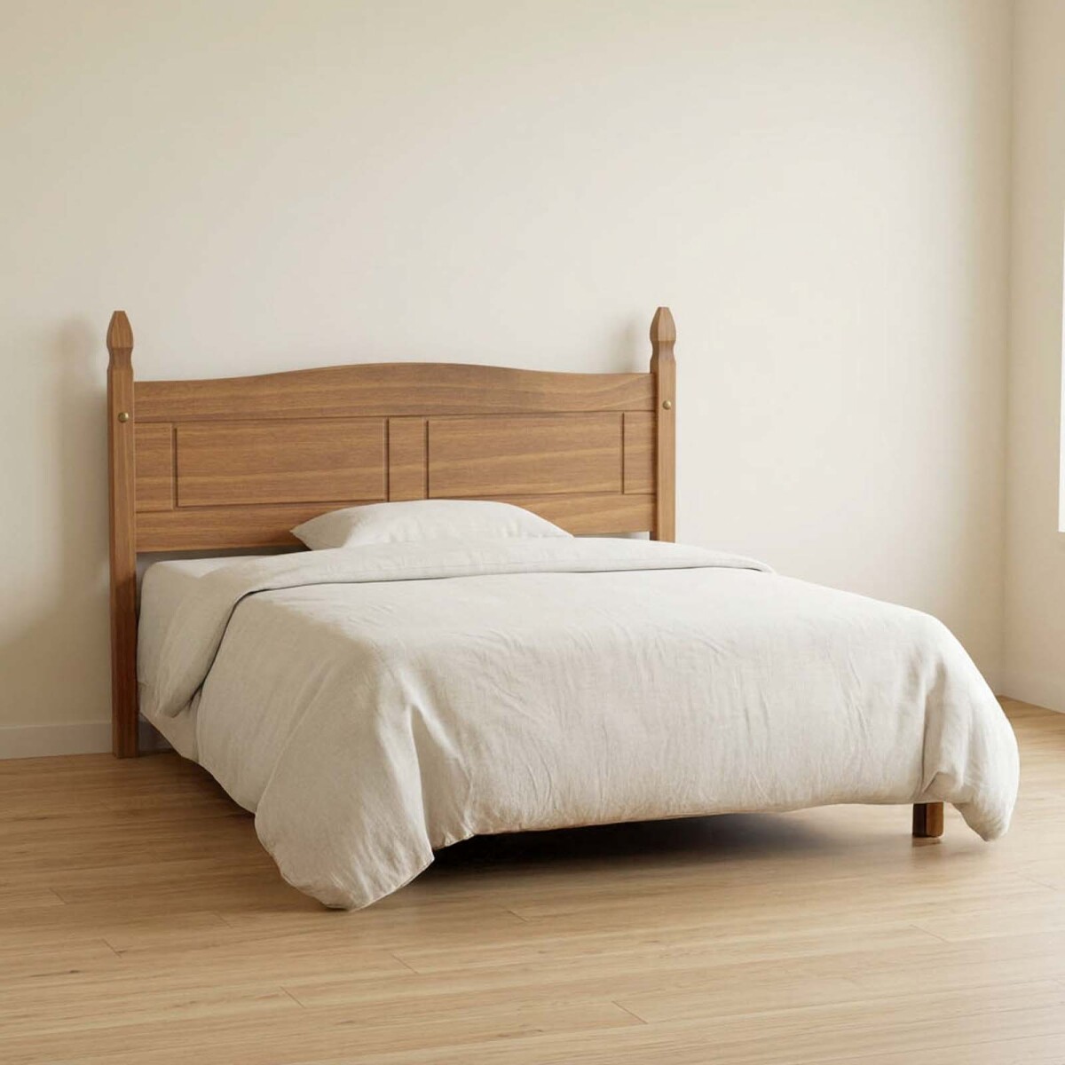 RESPALDO - 2 PLAZAS MADERA MARRON MEX 