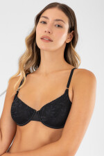 Soutien preformado copa b&c lavanda Negro