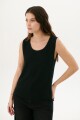 TOP TEJIDO LINO NEGRO