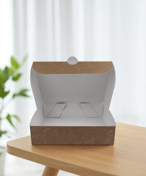 Caja para masas 1/2 kg (22,5x18x6,5 cm) REVERSIBLE BLANCO MADERA