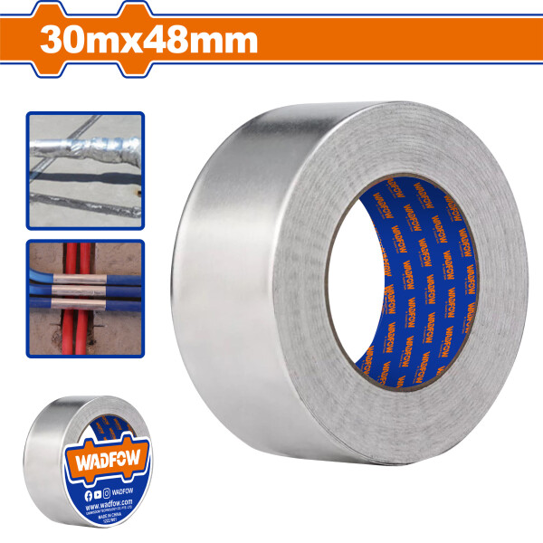 CINTA ALUMINIO AISLANTE 30MT X 48MM WADFOW WVF6H30 CINTA ALUMINIO AISLANTE 30MT X 48MM WADFOW WVF6H30