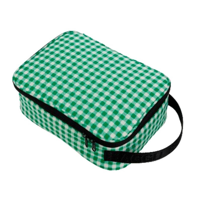 8-10129-18 Lunchera Box Verde A Cuadros