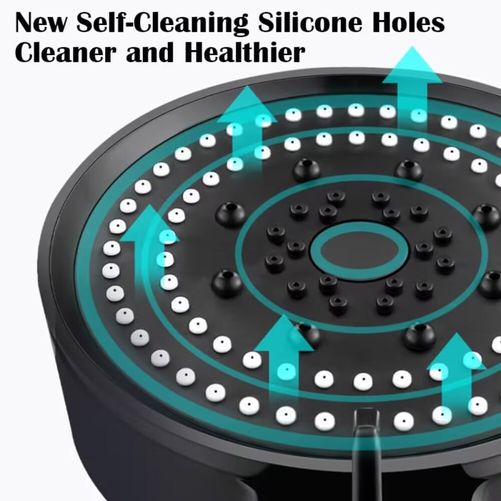 Set de ducha teléfono completo DMC Negro Mate Set De Ducha Teléfono Completo Dmc Negro Mate